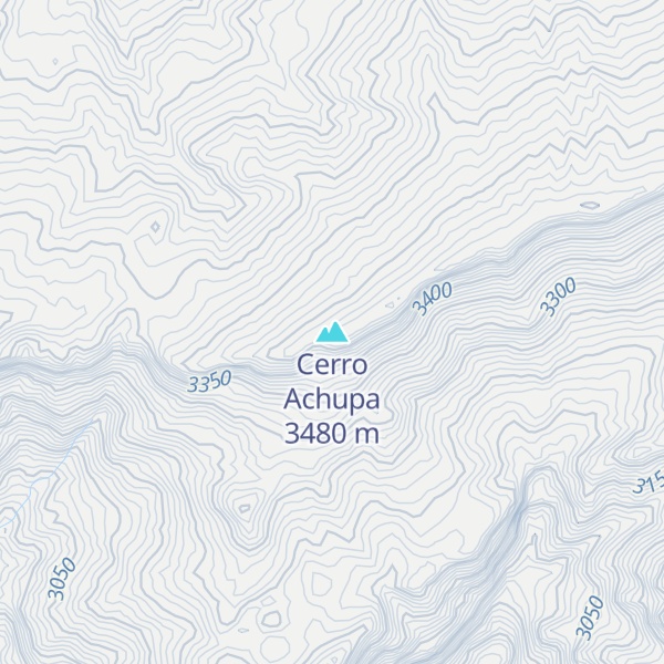 Map of Cerro Achupa