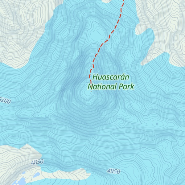 Map of Artesonraju