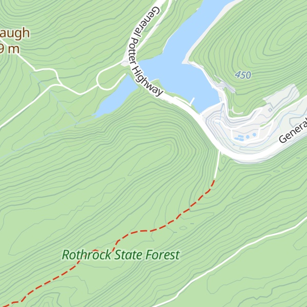 Map of Spruce Mountain