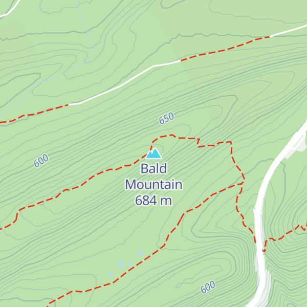 Map of Bald Mountain