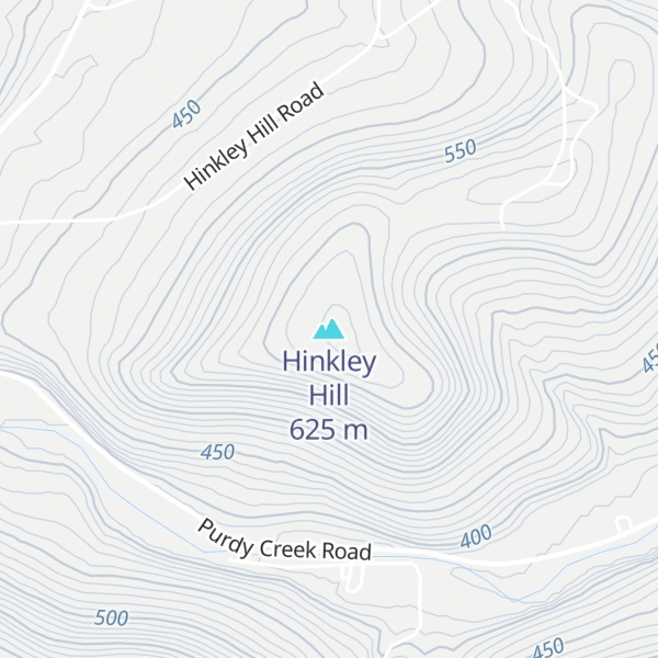 Map of Hinkley Hill