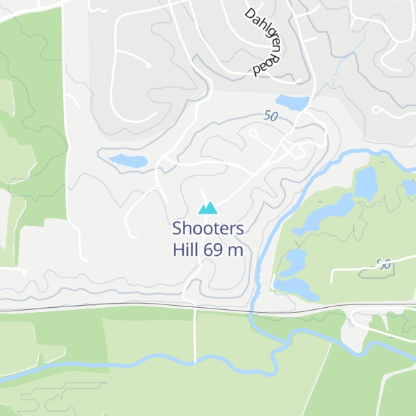 Map of Shooters Hill