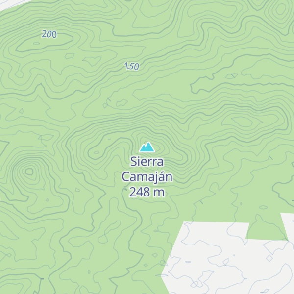 Map of Sierra Camaján