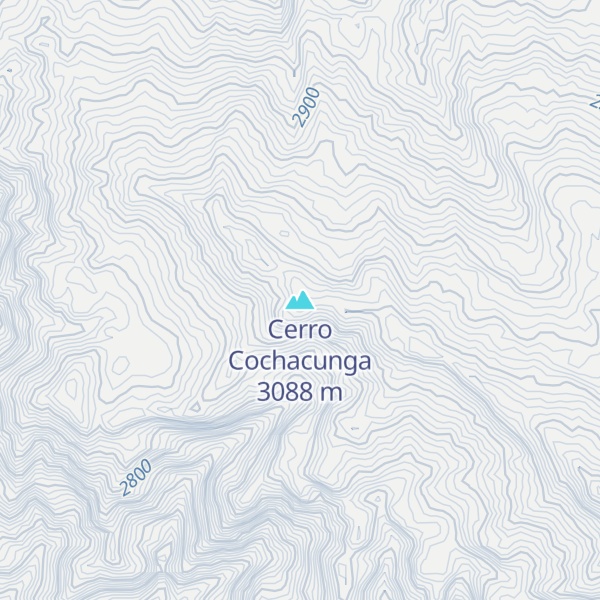 Map of Cerro Cochacunga