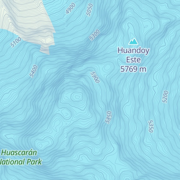 Map of Huandoy
