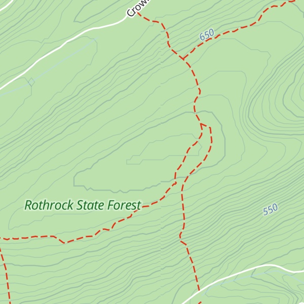 Map of Broad Mountain