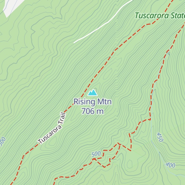 Map of Rising Mtn