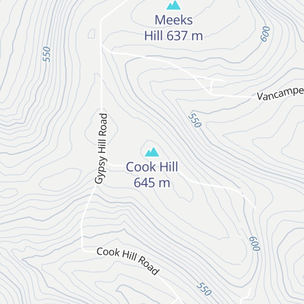 Map of Cook Hill