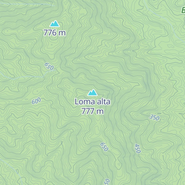 Map of Loma alta