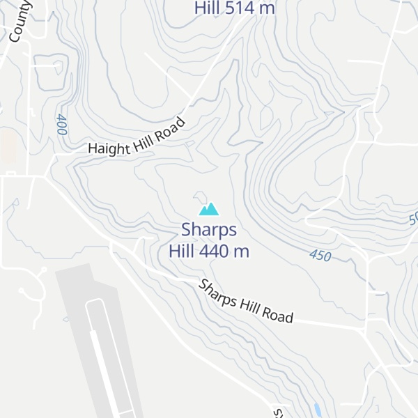Map of Sharps Hill