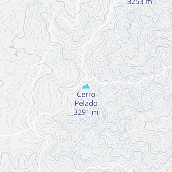 Map of Cerro Pelado