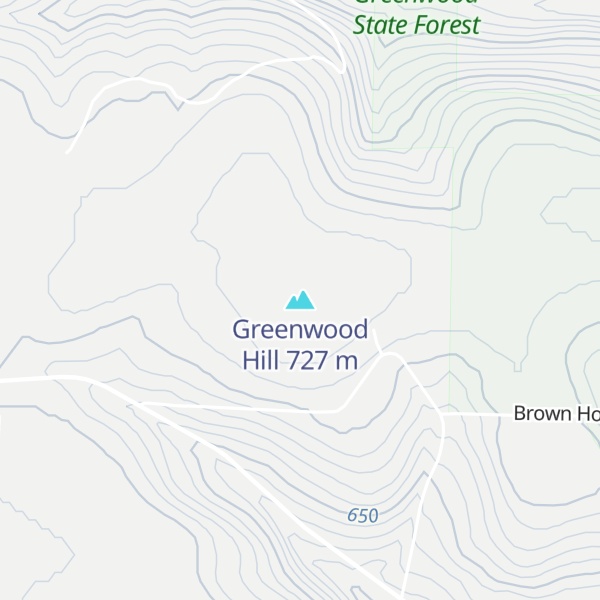 Map of Greenwood Hill