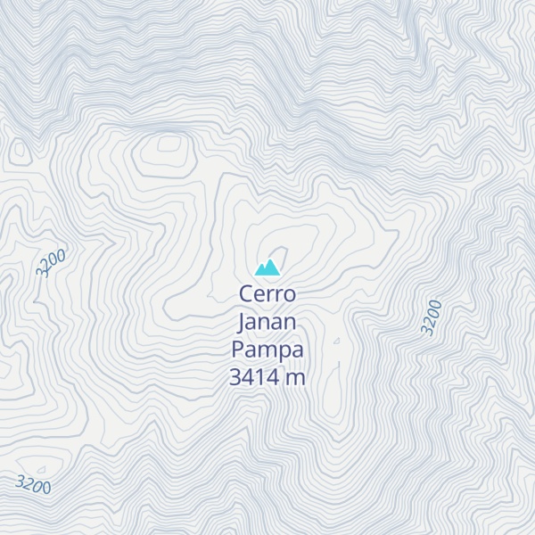 Map of Cerro Janan Pampa