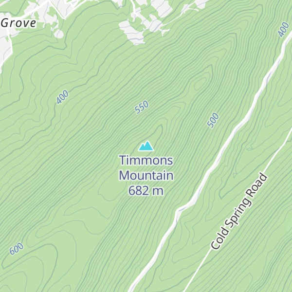 Map of Timmons Mountain