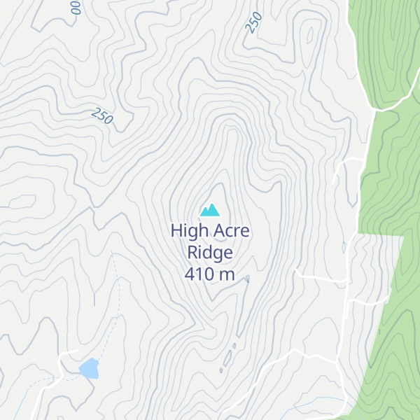Map of High Acre Ridge