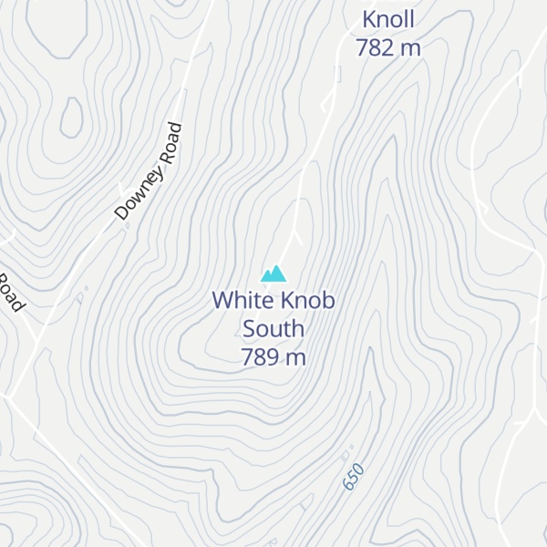 Map of White Knob South