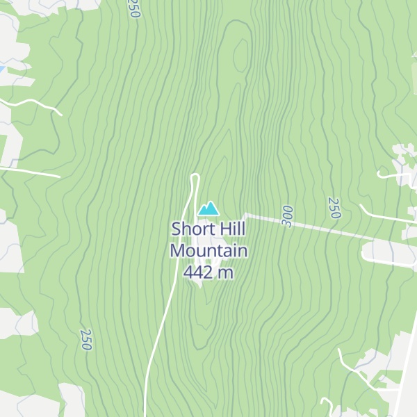 Map of Short Hill Mountain