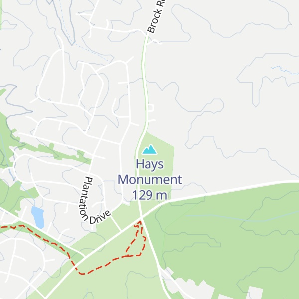 Map of Hays Monument