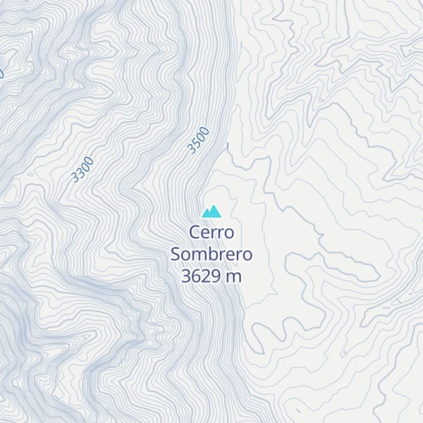 Map of Cerro Sombrero