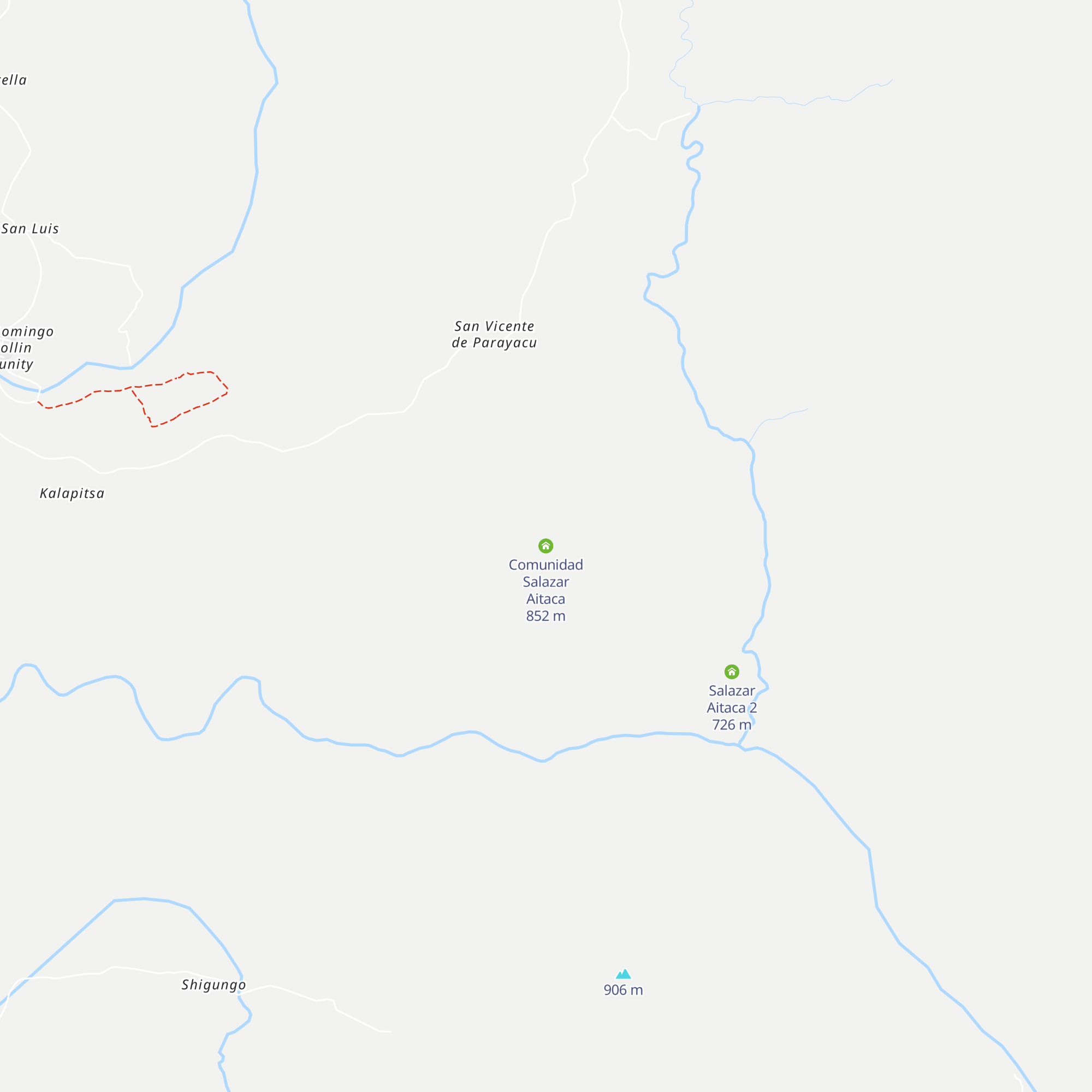 Comunidad Salazar Aitaca map