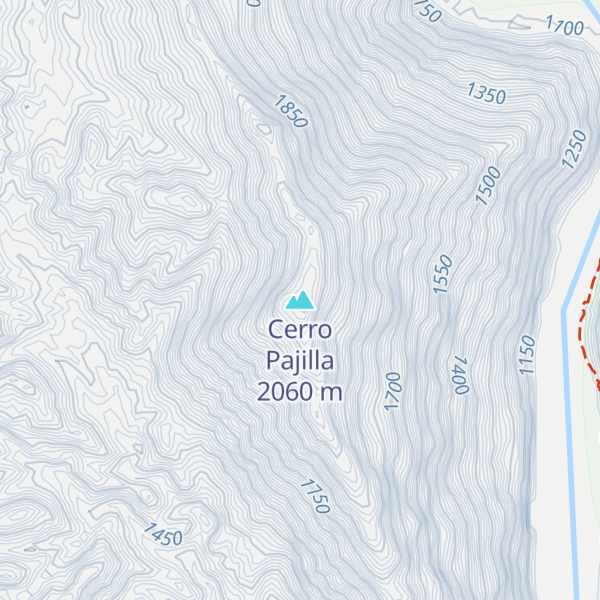 Map of Cerro Pajilla