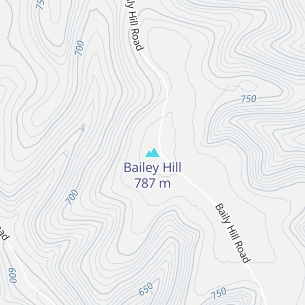 Map of Bailey Hill