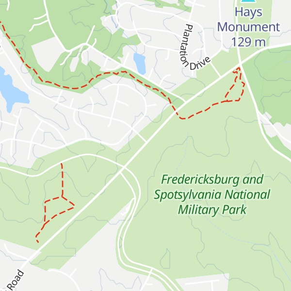 Map of Wadsworth Monument