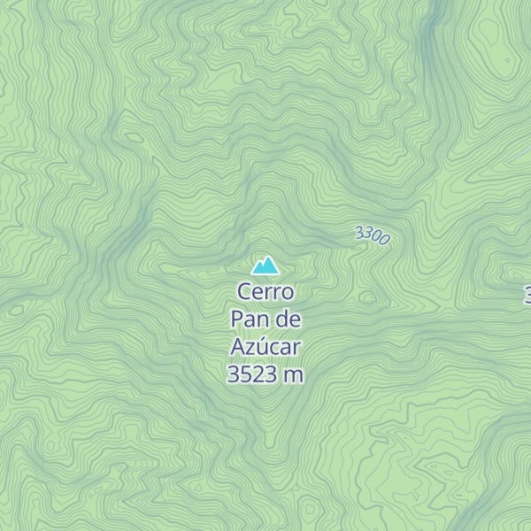Map of Cerro Pan de Azúcar