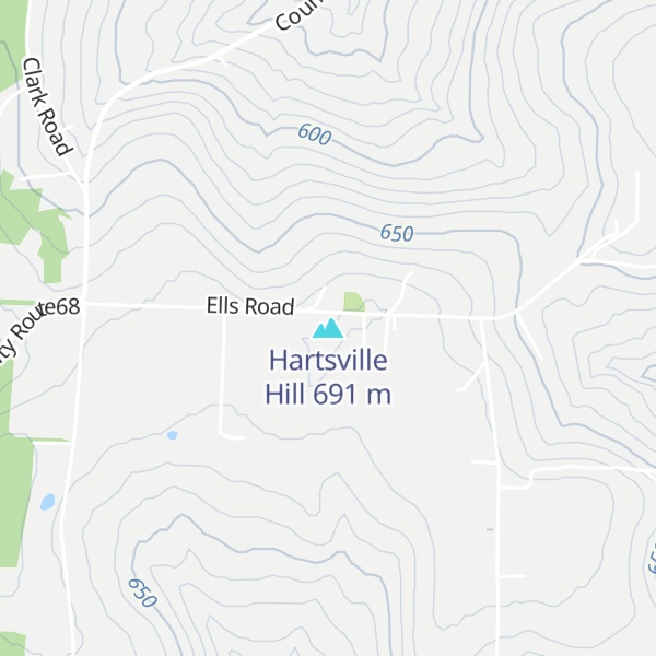 Map of Hartsville Hill