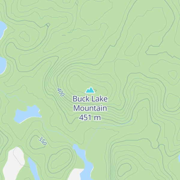 Map of Buck Lake Mountain