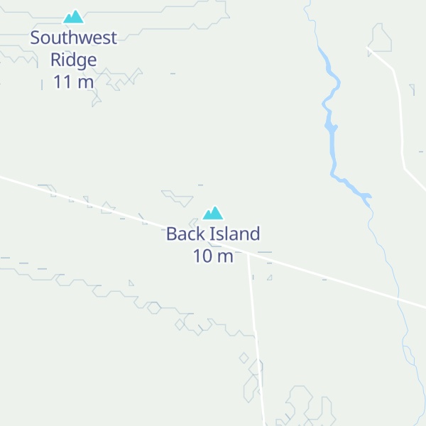Map of Back Island
