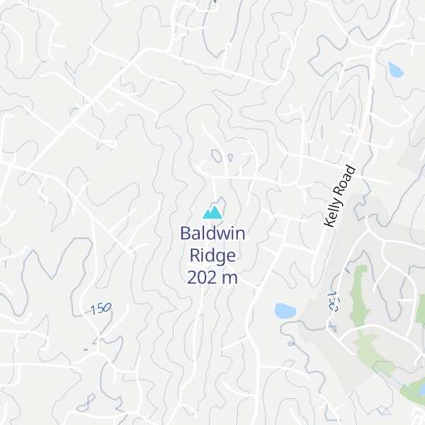 Map of Baldwin Ridge