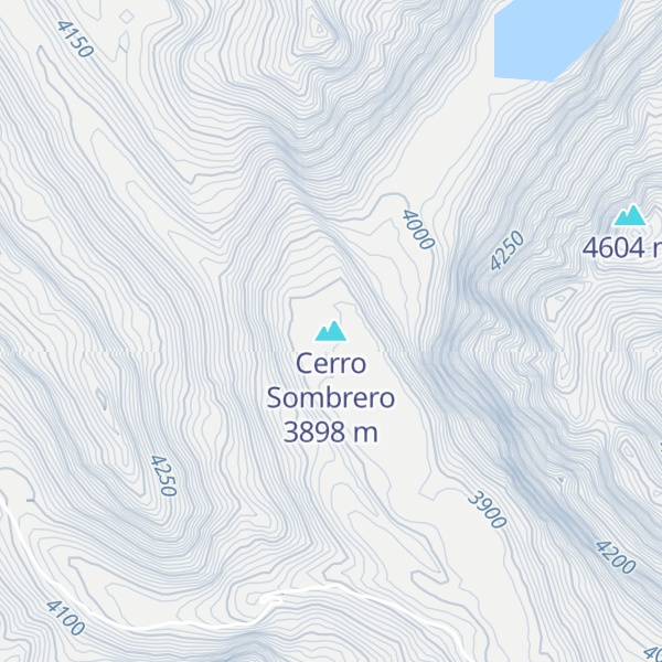 Map of Cerro Sombrero