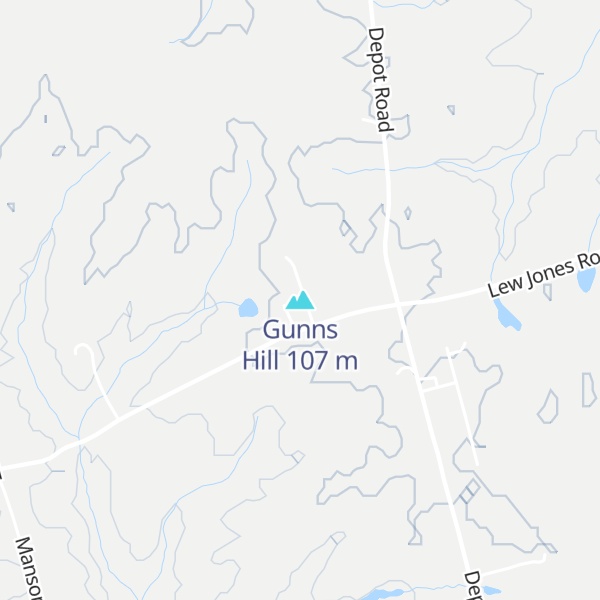 Map of Gunns Hill