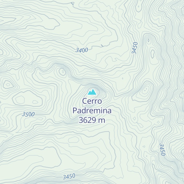 Map of Cerro Padremina