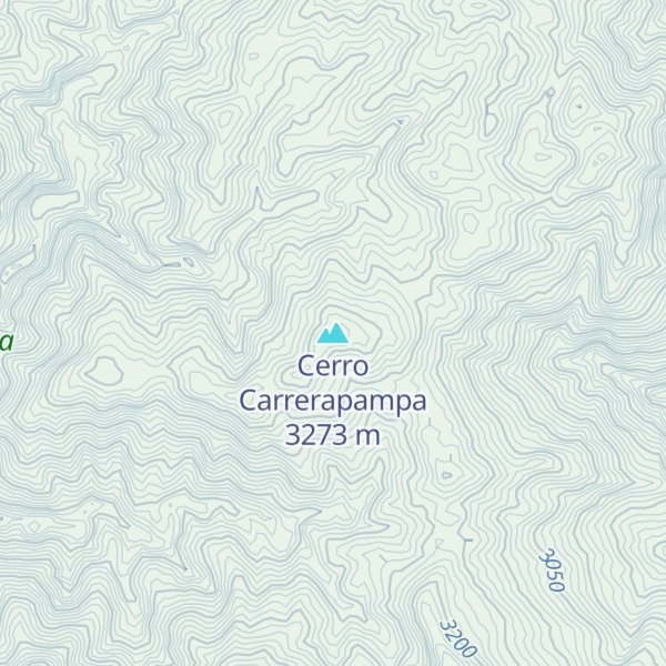 Map of Cerro Carrerapampa