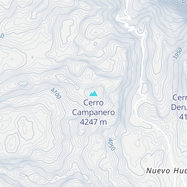 Map of Cerro Campanero