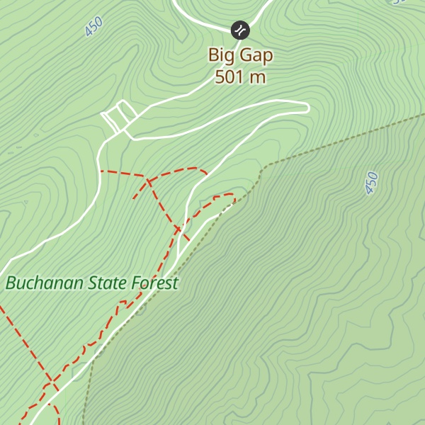 Map of Clarks Knob