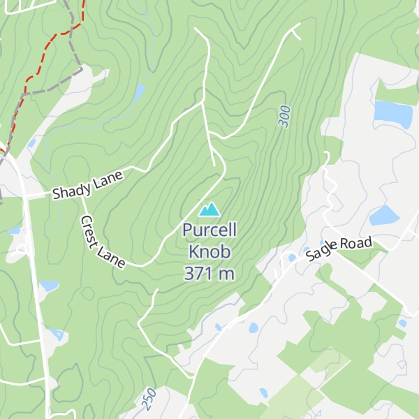 Map of Purcell Knob