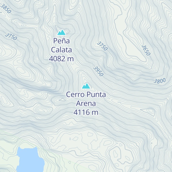 Map of Cerro Punta Arena