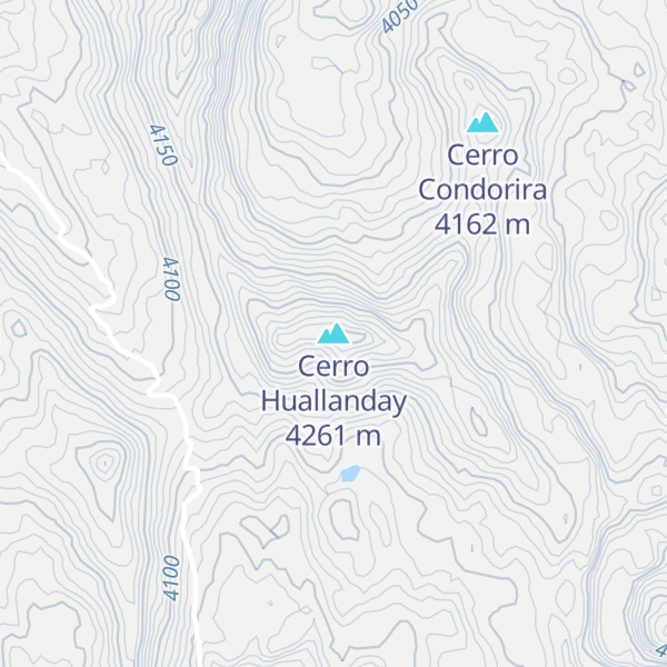 Map of Cerro Huallanday