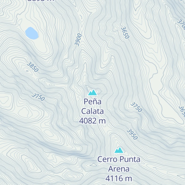 Map of Peña Calata