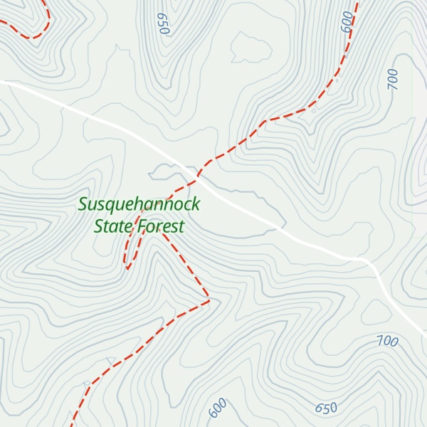 Map of Mount Brodhead
