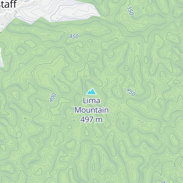 Map of Lima Mountain