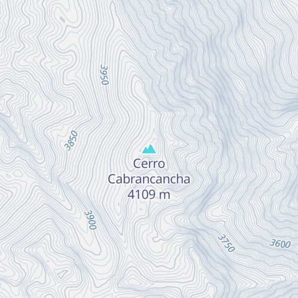 Map of Cerro Cabrancancha