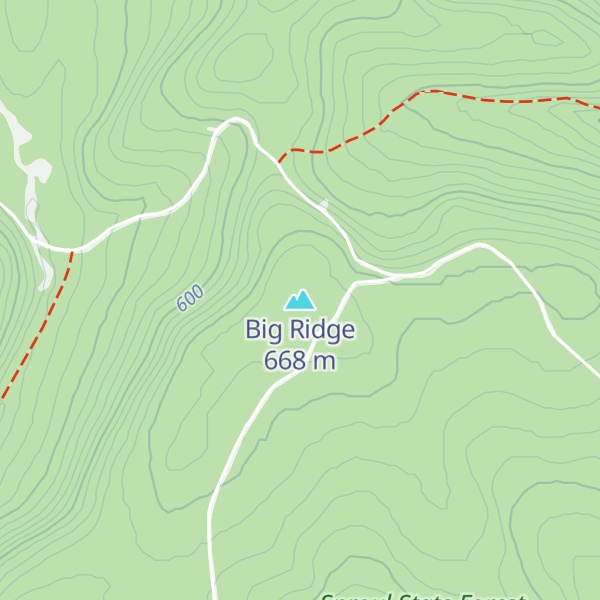 Map of Big Ridge