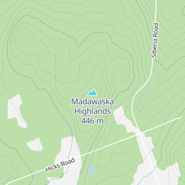 Map of Madawaska Highlands