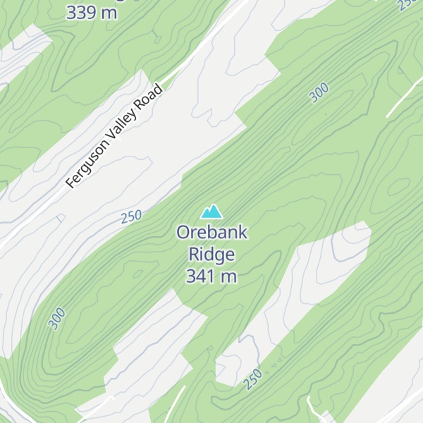 Map of Orebank Ridge