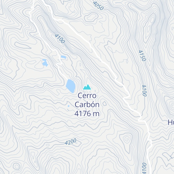 Map of Cerro Carbón