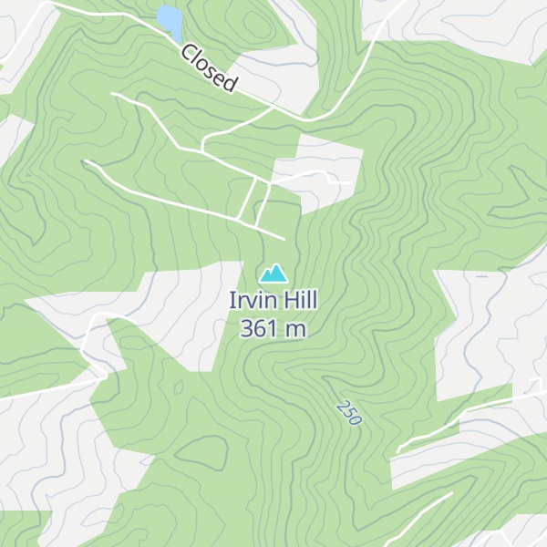Map of Irvin Hill